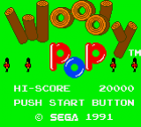 Woody Pop — Title screen