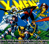X-Men — Title screen
