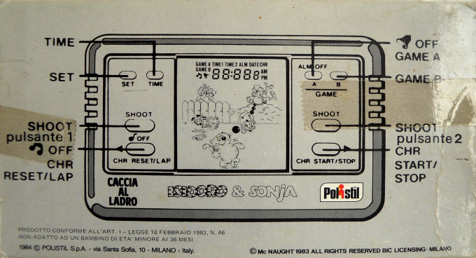 Caccia Al Ladro — Box back