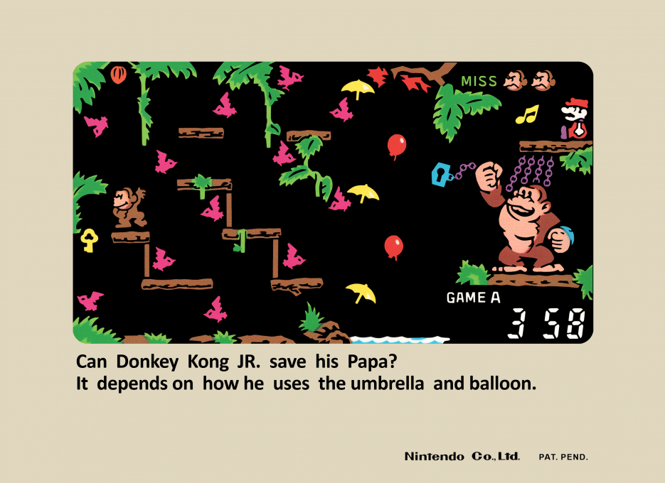 Donkey Kong Jr. (table Top) — Box back