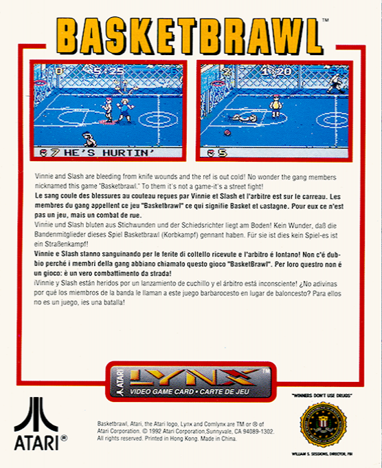 Basketbrawl — Box back