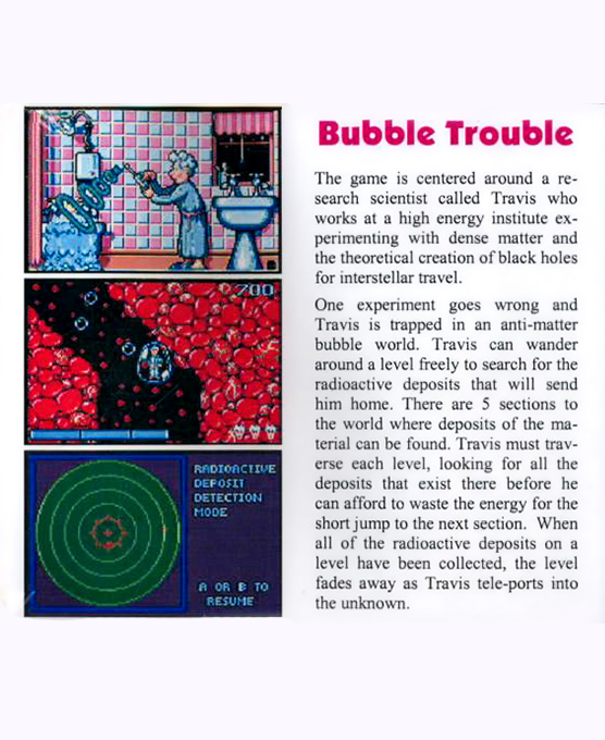 Bubble Trouble — Box back