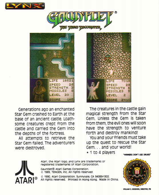 Gauntlet : The Third Encounter — Box back