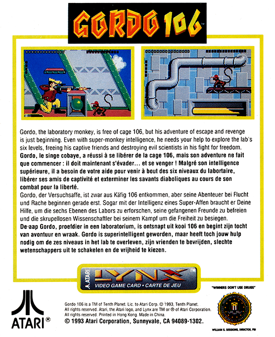 Gordo 106 — Box back