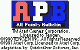 A.P.B. — Title screen