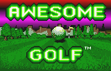 Awesome Golf — Title screen