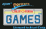 California Games — Title screen