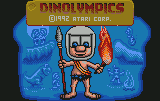 Dinolympics — Title screen