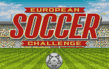 European Soccer Challenge — Title screen
