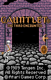Gauntlet : The Third Encounter — Title screen