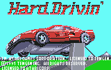 Hard Drivin' — Title screen