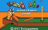 Krazy Ace Miniature Golf — Title screen