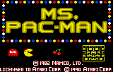 Ms. Pac-man — Title screen