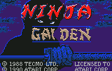 Ninja Gaiden — Title screen