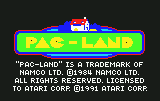 Pac-Land — Title screen