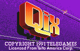 Qix — Title screen