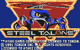 Steel Talons — Title screen