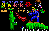 Todd's Adventures In Slime World — Title screen