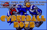 Tournament Cyberball 2072 — Title screen