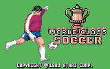 World Class Fussball/Soccer — Title screen