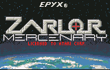 Zarlor Mercenary — Title screen