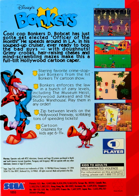 Bonkers — Box back