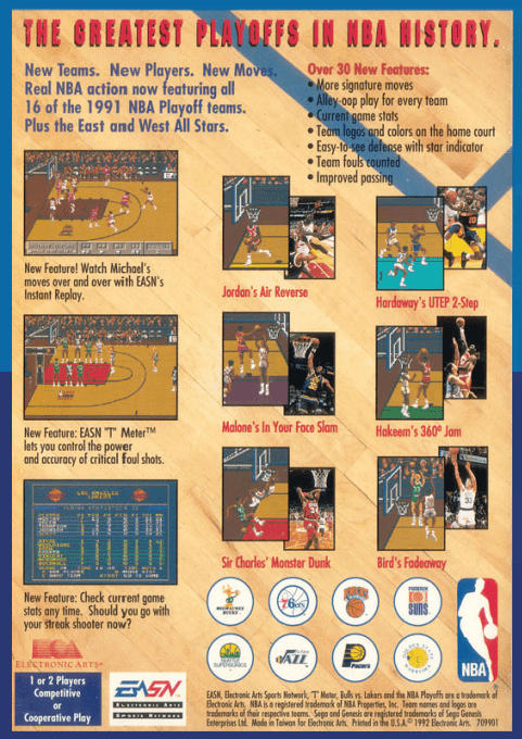 Bulls vs Lakers and the NBA Playoffs — Box back