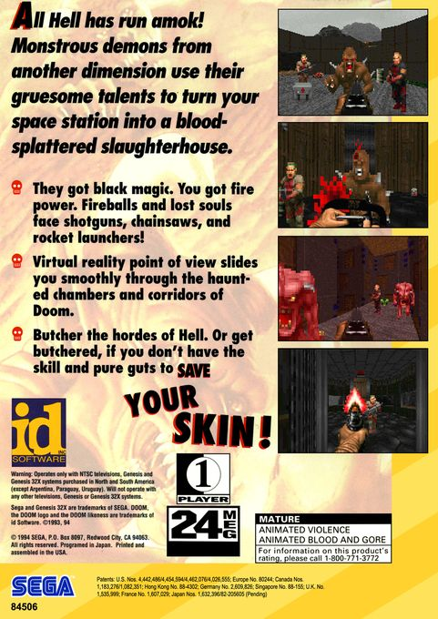 Doom — Box back
