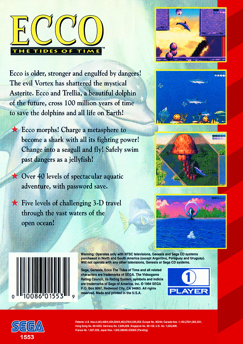 Ecco : The Tides of Time — Box back