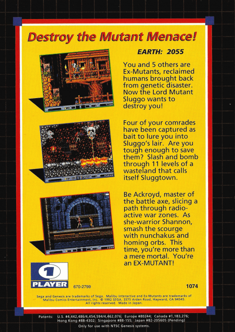 Ex-Mutants — Box back