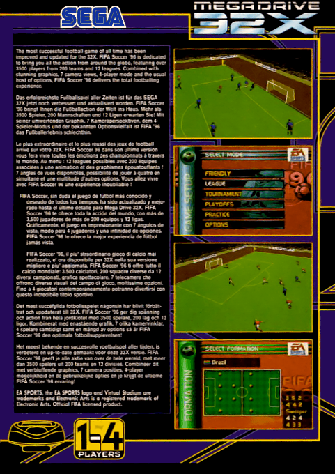 FIFA Soccer 96 — Box back
