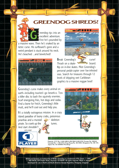 Greendog : The Beached Surfer Dude! — Box back