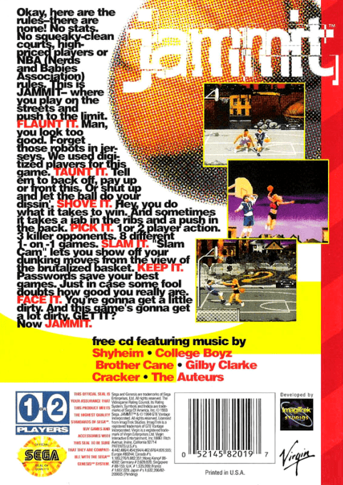 Jammit — Box back