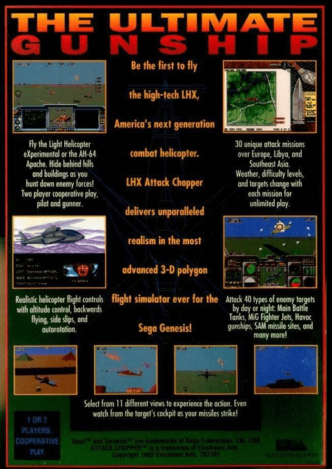 LHX Attack Chopper — Box back