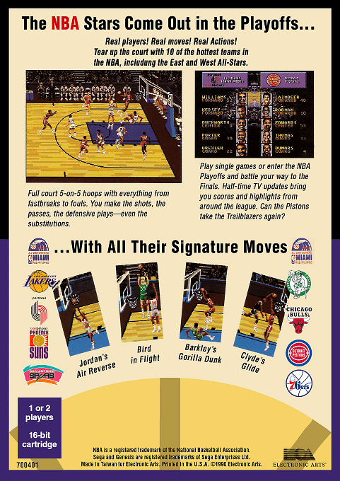Lakers versus Celtics and the NBA Playoffs — Box back