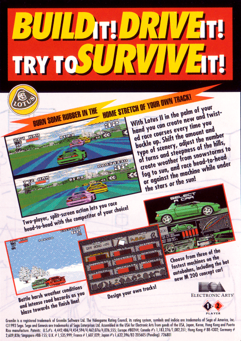 Lotus II — Box back