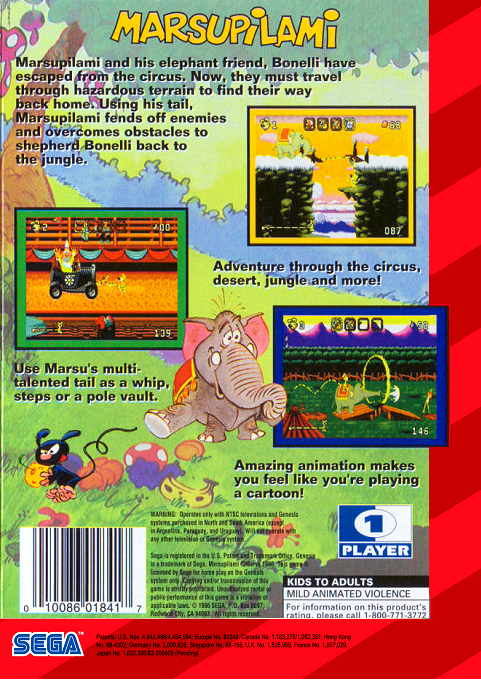 Marsupilami — Box back