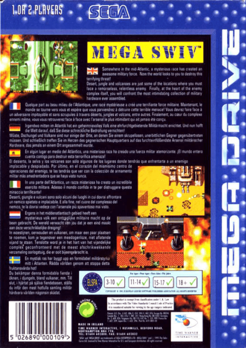 Mega SWIV — Box back