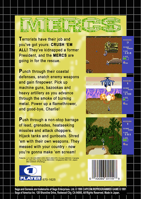 Mercs — Box back