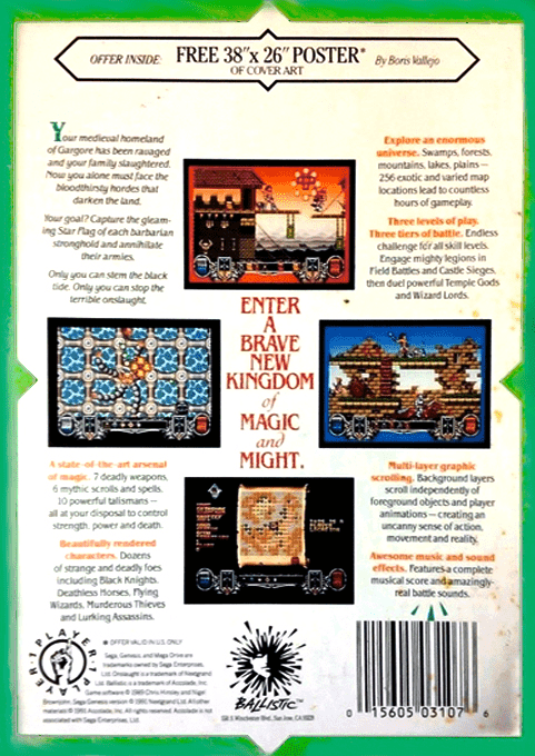 Onslaught (Homebrew) — Box back