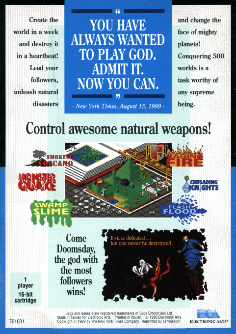 Populous — Box back
