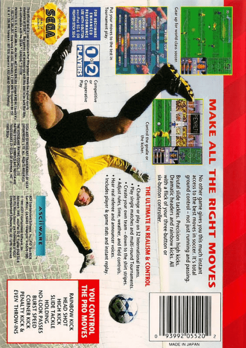 Pro Moves Soccer — Box back