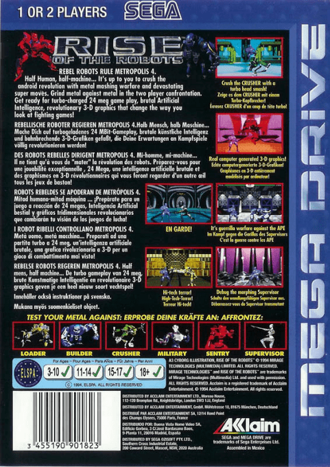 Rise of the Robots — Box back