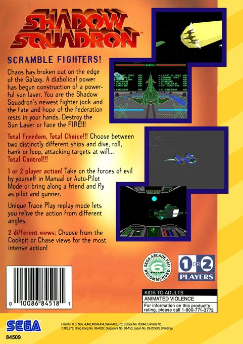 Shadow Squadron — Box back