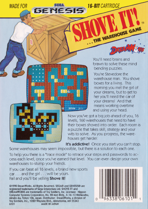 Shove It! ...The Warehouse Game — Box back