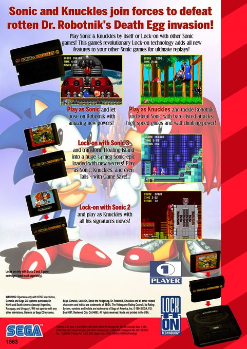 Sonic & Knuckles — Box back
