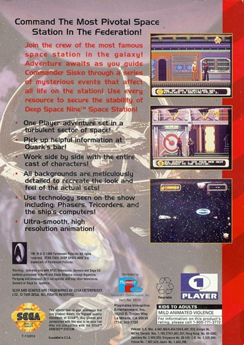 Star Trek, Deep Space Nine : Crossroads of Time — Box back