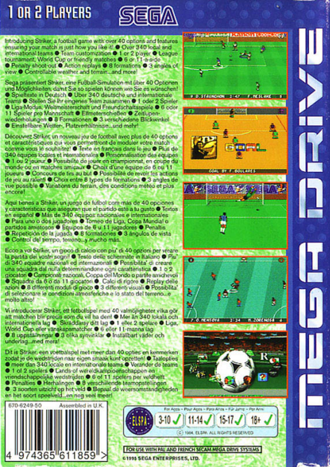 Striker — Box back