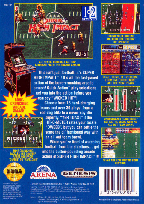 Super High Impact — Box back