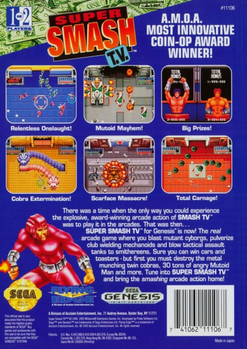 Super Smash T.V. — Box back